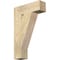 Ekena Millwork Traditional Block Rough Sawn Bracket, Douglas Fir, 4"W x 14"D x 22"H BKT04X14X22TRA05RDF - alternate 1